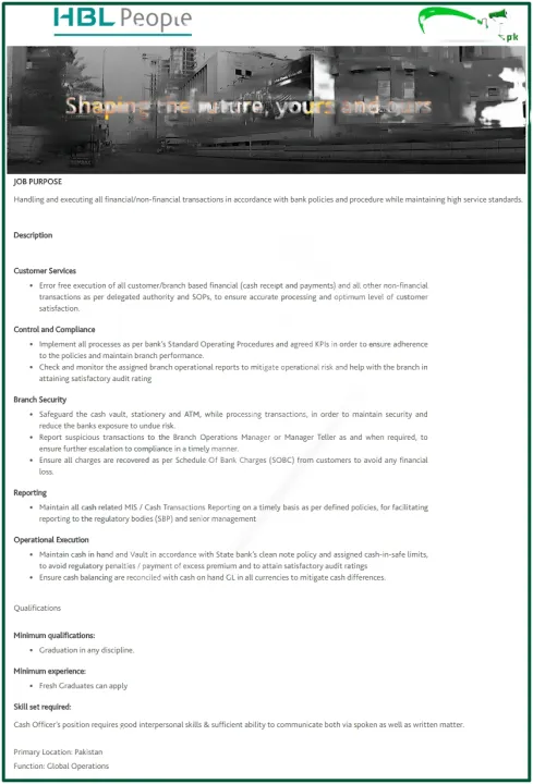 HBL Jobs