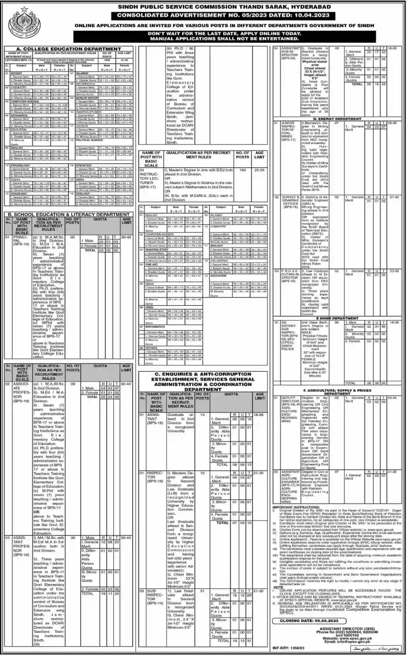  SPSC Jobs