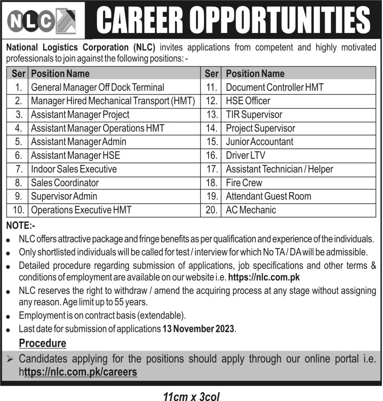 NLC Jobs