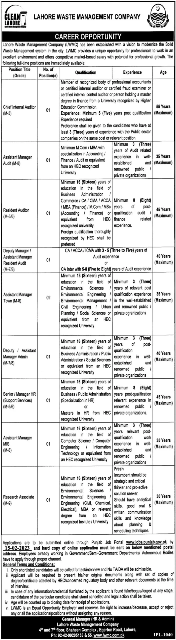 LWMC Jobs