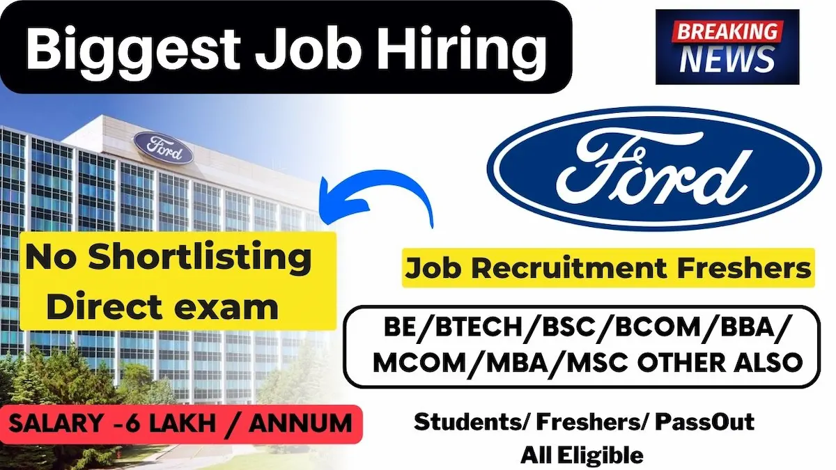 Ford Motor Company Careers – Ford Motor Careers – Urgent Hiring– Apply Now